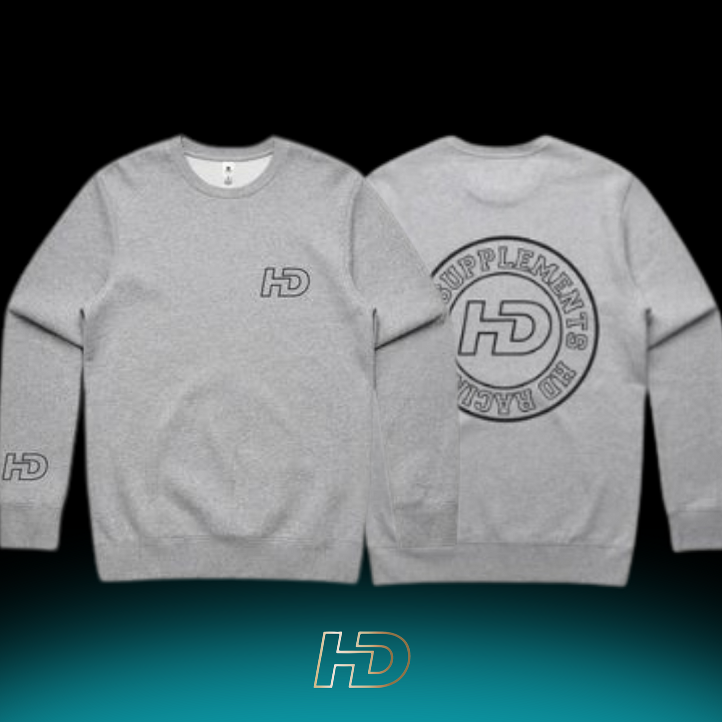 HD Supplements | HD Crew Grey - HD Supplements Australia