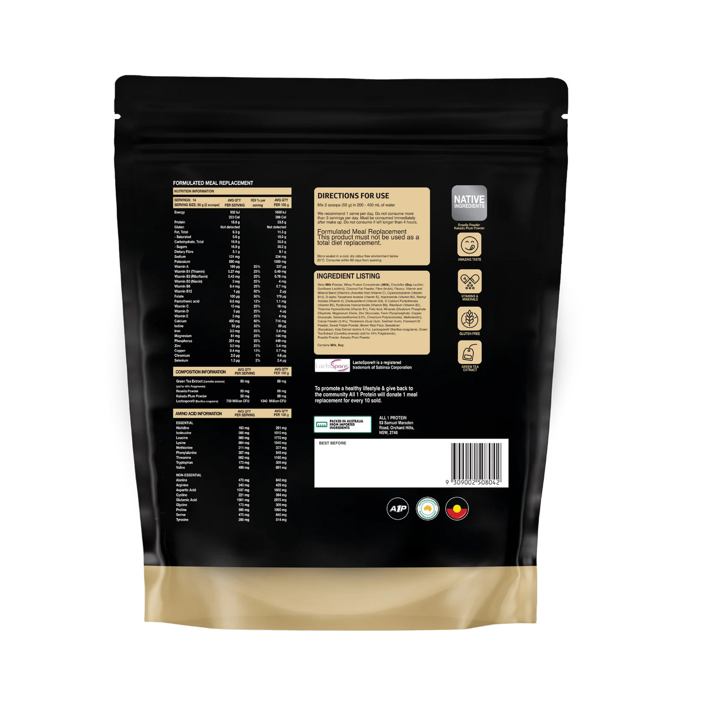 All 1 Protein | On The Go Meal Replacement - HD Supplements Australia