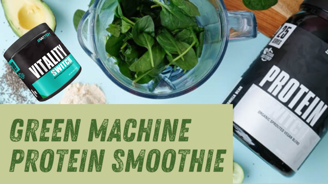 Great tasting, quick, easy and healthy green protein smoothie.