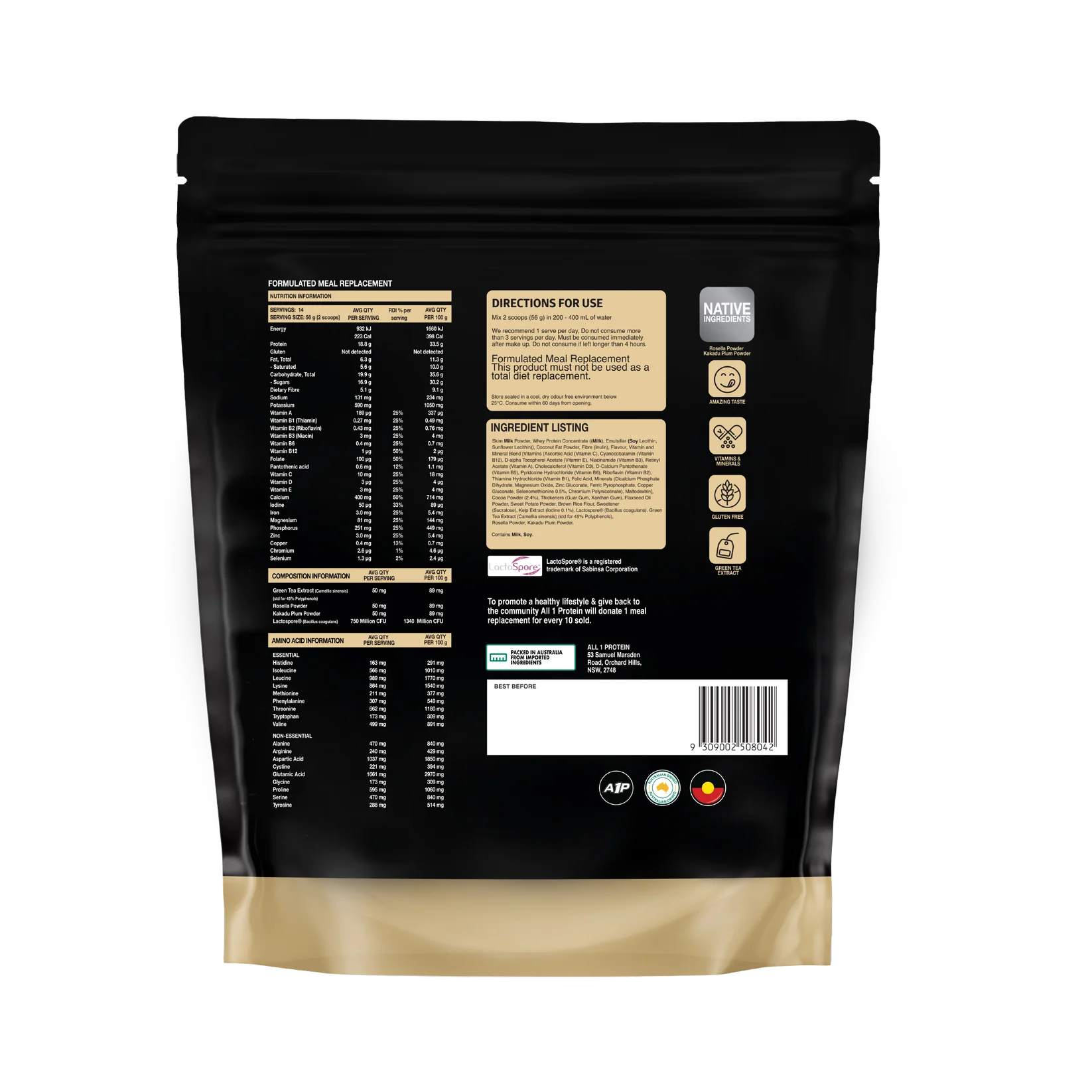 All 1 Protein | On The Go Meal Replacement - HD Supplements Australia