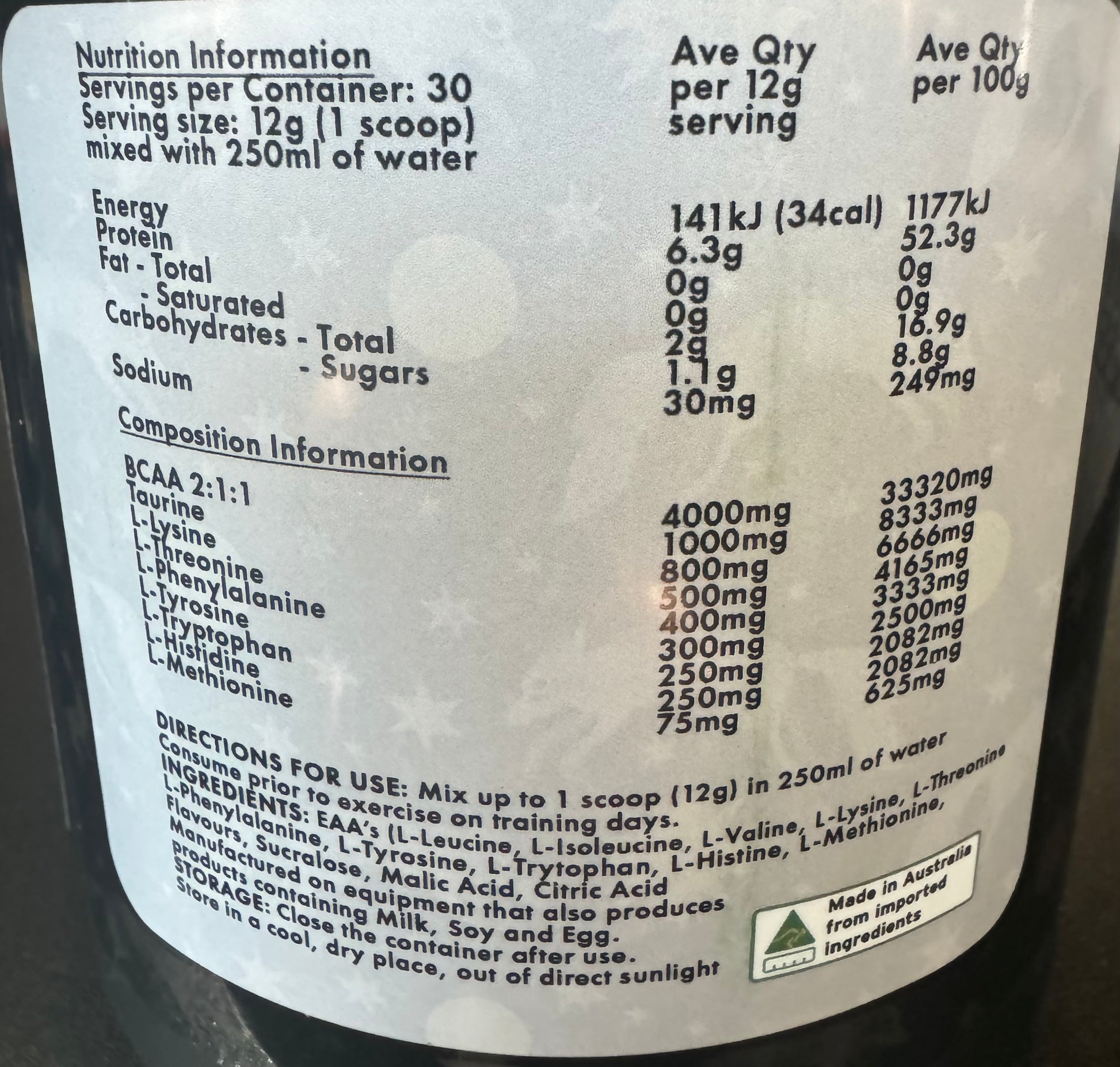 Amino Wolf - HD Supplements Australia