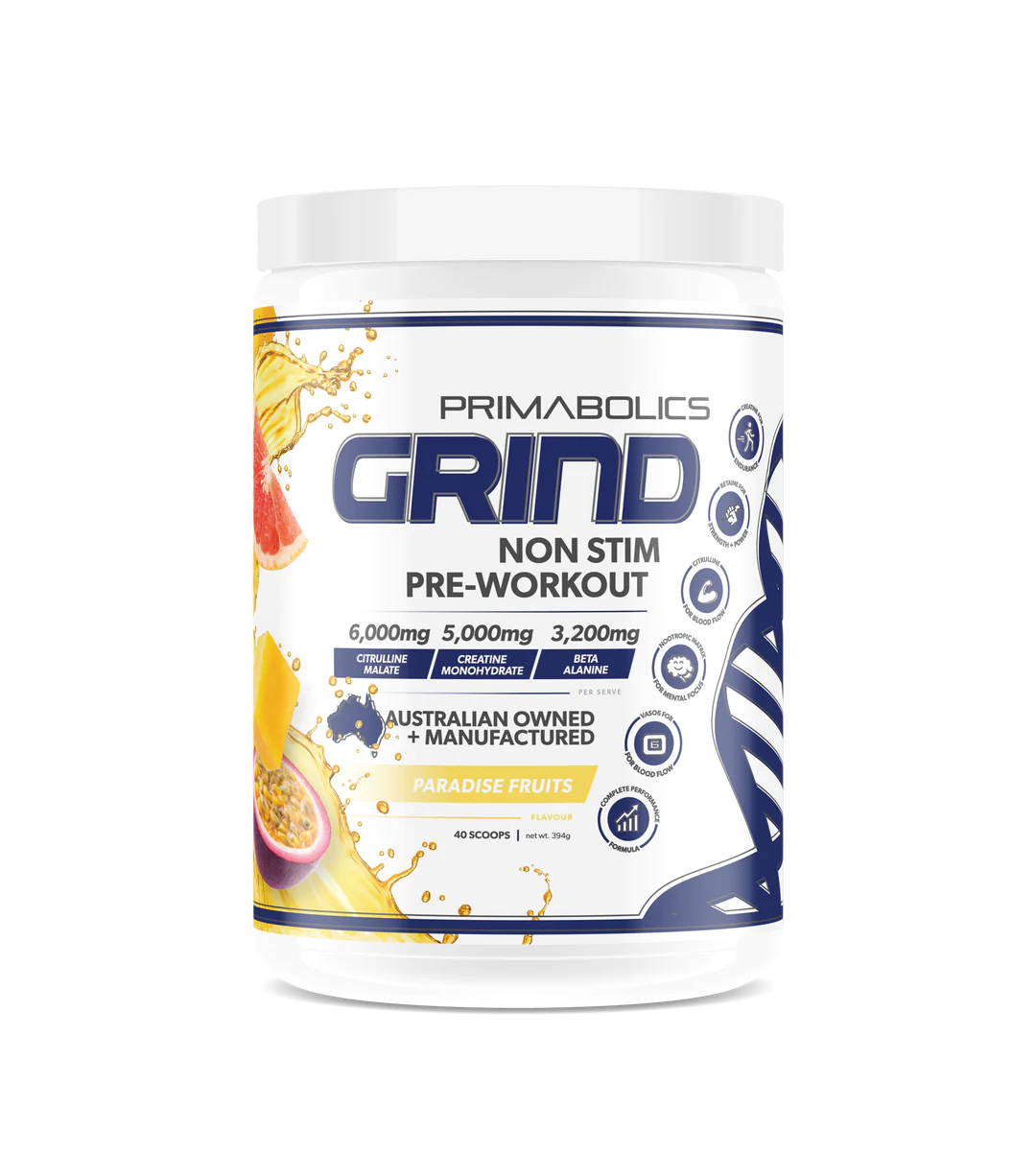 Primabolics | Grind Non-Stim Pre-Workout - HD Supplements Australia