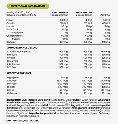 Zombie Labs | Gainz | Mass Gainer - HD Supplements Australia