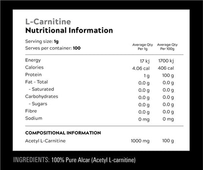 Switch Nutrition | L-Carnitine - HD Supplements Australia